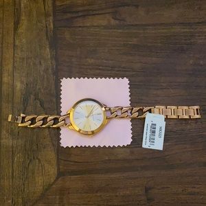 COPY - Michael Kors Slim Runway Twist Rose Gold Dial Ladies Watch MK3223
